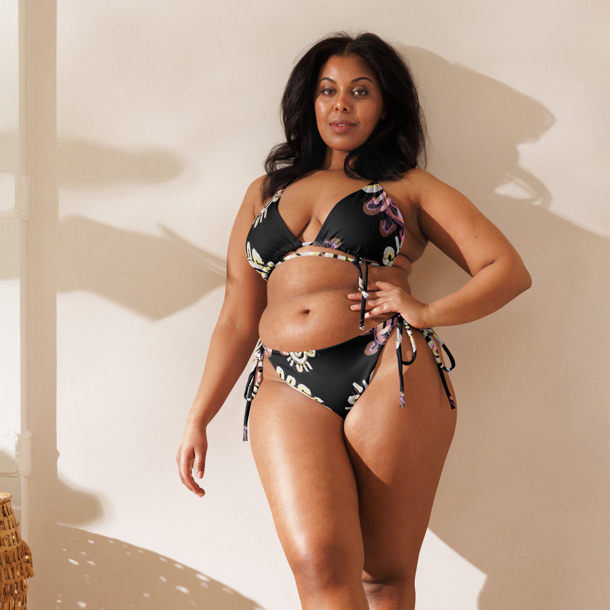All-Over Print Recycled String Bikini