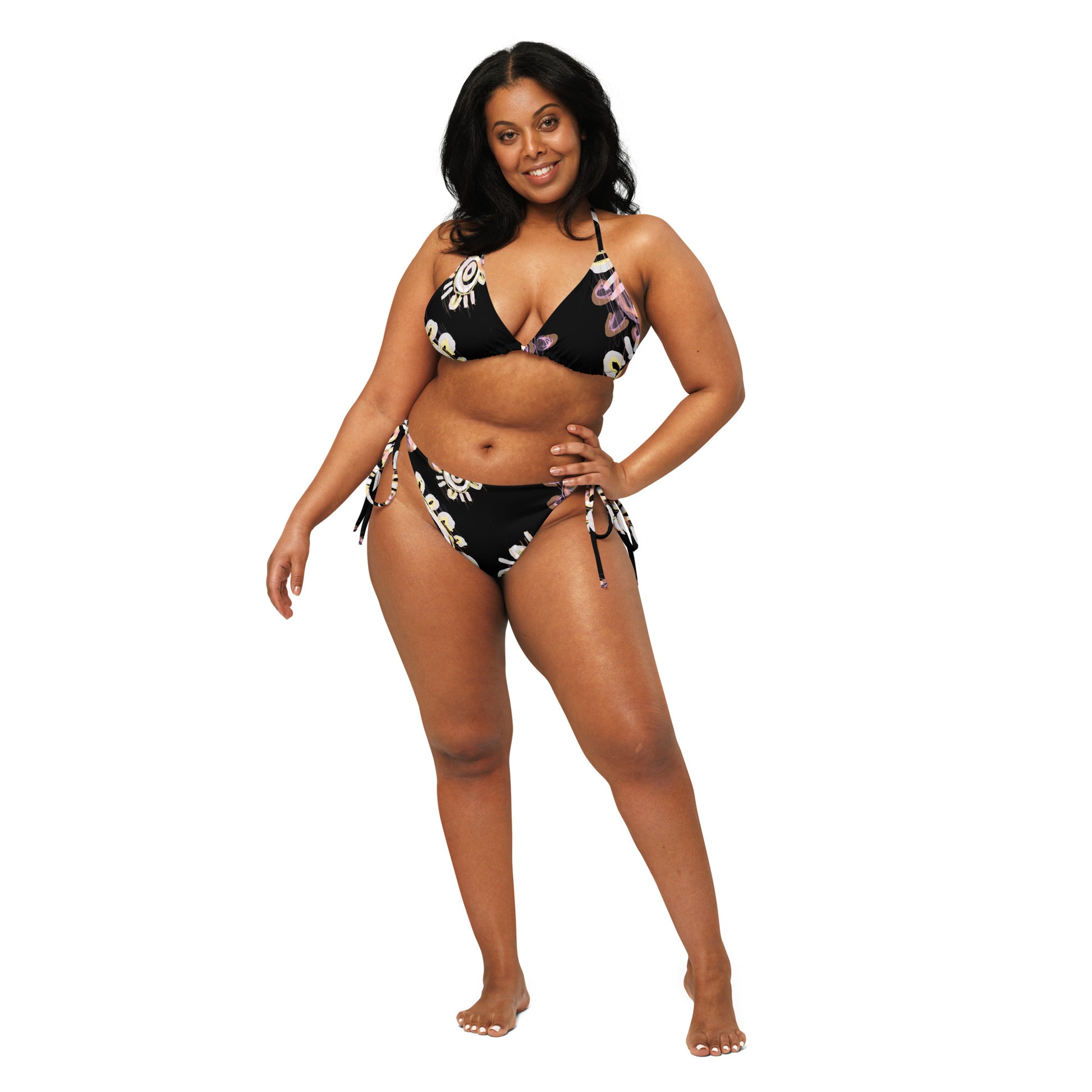 All-Over Print Recycled String Bikini