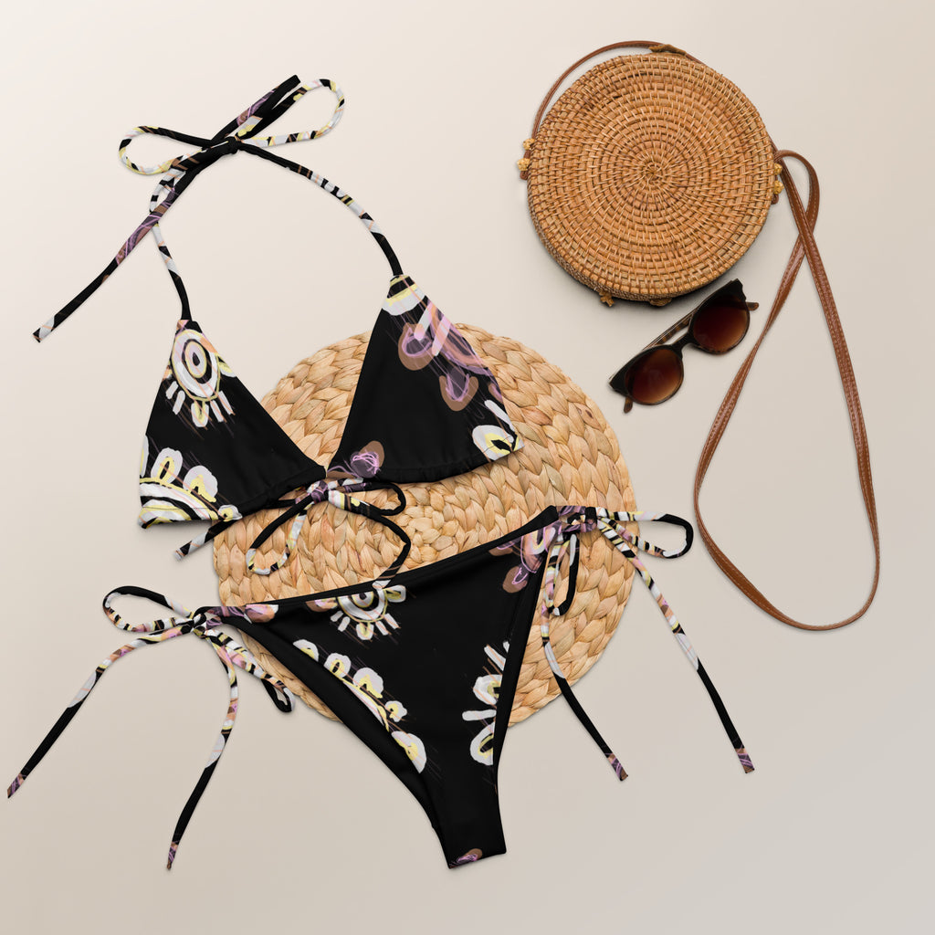 All-Over Print Recycled String Bikini