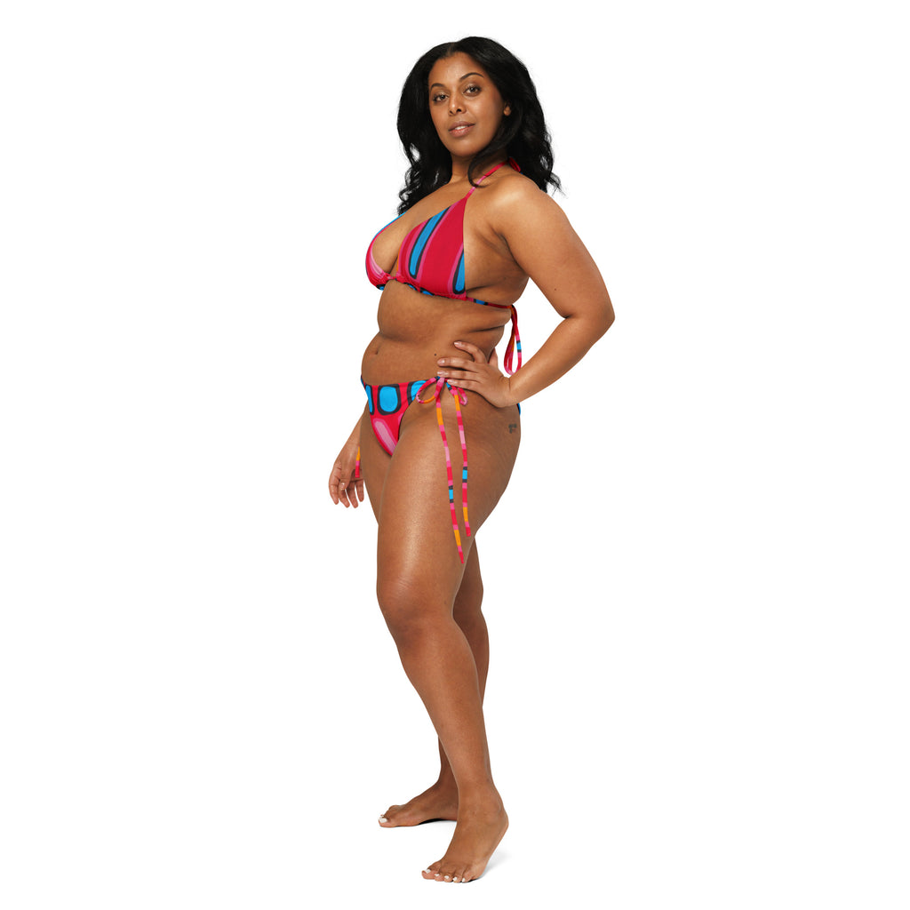 All-Over Print Recycled String Bikini