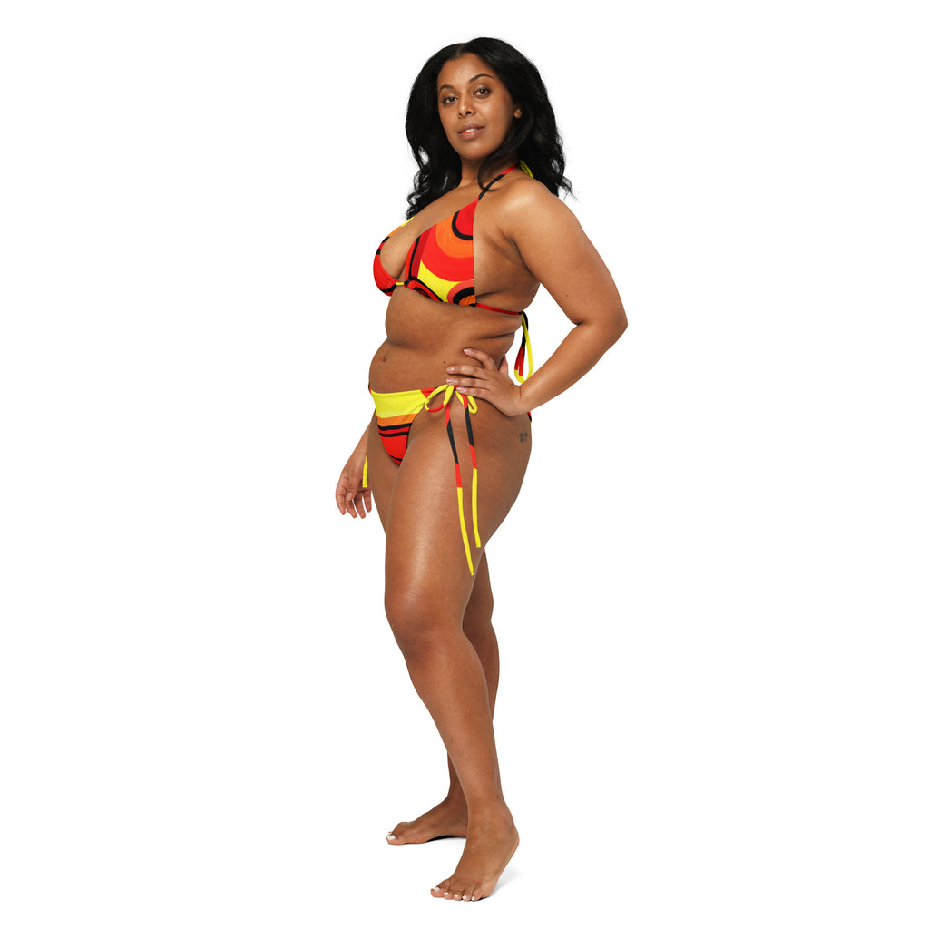 All-Over Print Recycled String Bikini