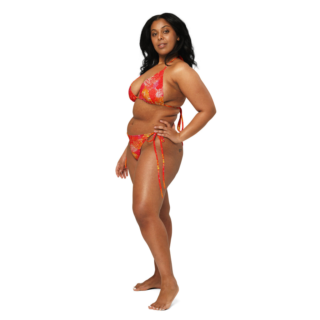 All-Over Print Recycled String Bikini