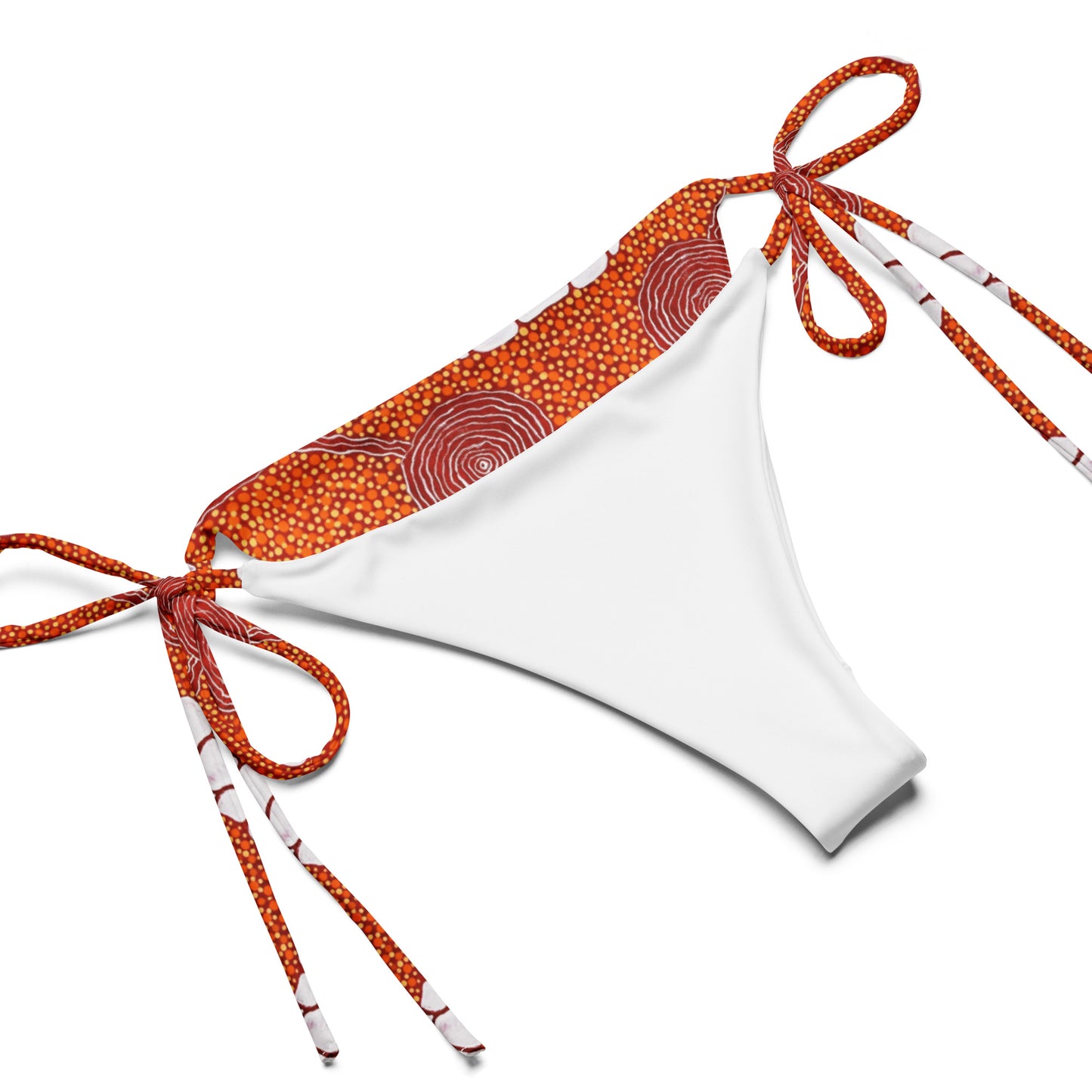 All-over print recycled string bikini