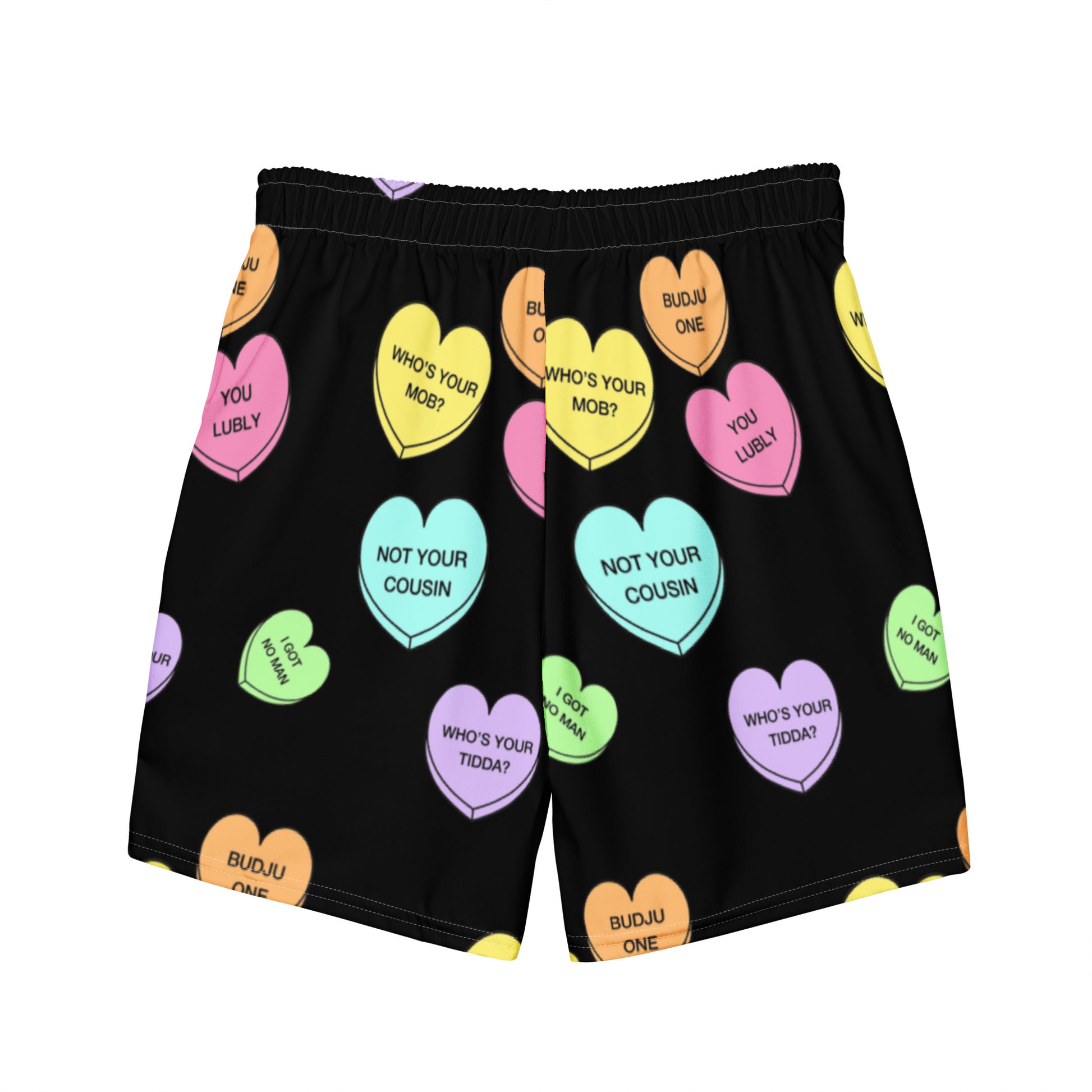 Men's swim trunks  (Candy Hearts) (Mob Only)