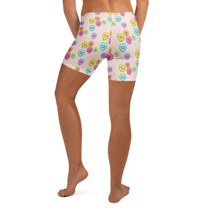 Mid-Rise Everyday Shorts - Candy Hearts