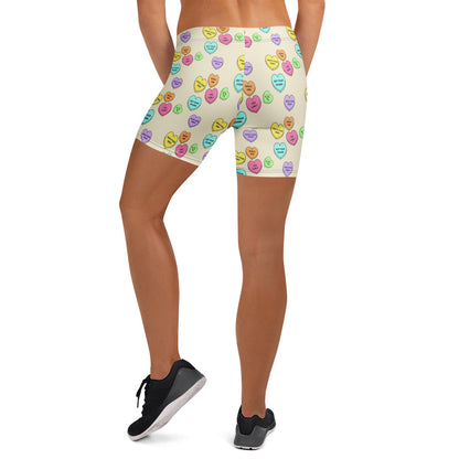 Mid-Rise Everyday Shorts - Candy Hearts
