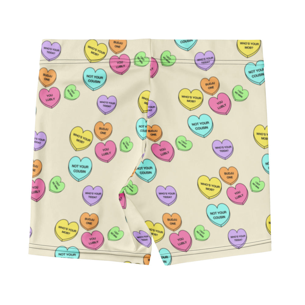 Mid-Rise Everyday Shorts - Candy Hearts
