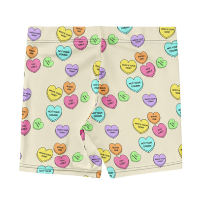 Mid-Rise Everyday Shorts - Candy Hearts