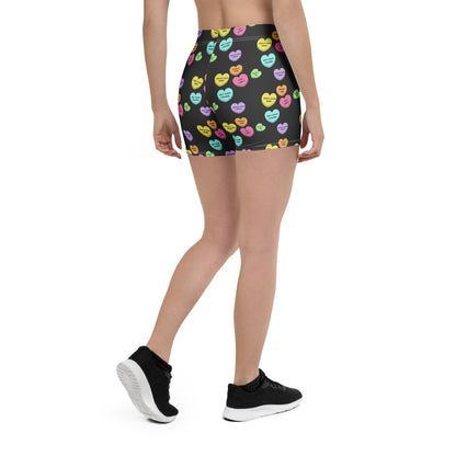 Mid-Rise Everyday Shorts - Candy Hearts