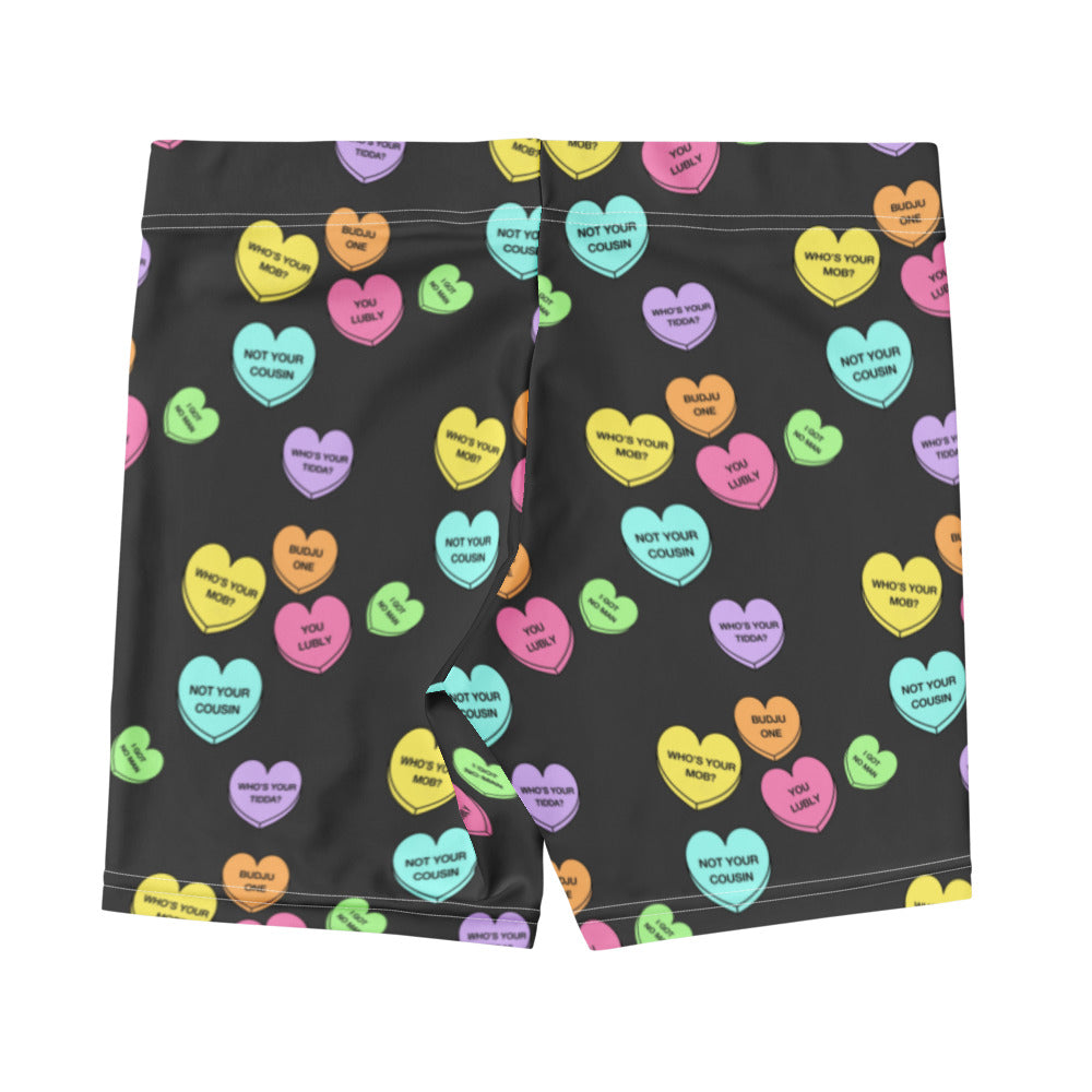 Mid-Rise Everyday Shorts - Candy Hearts