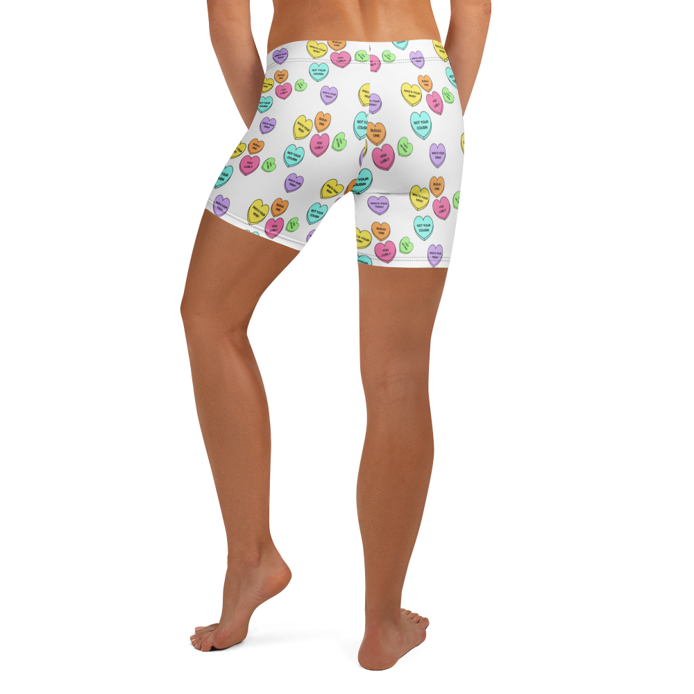 Mid-Rise Everyday Shorts - Candy Hearts
