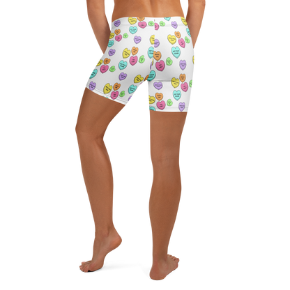 Mid-Rise Everyday Shorts - Candy Hearts