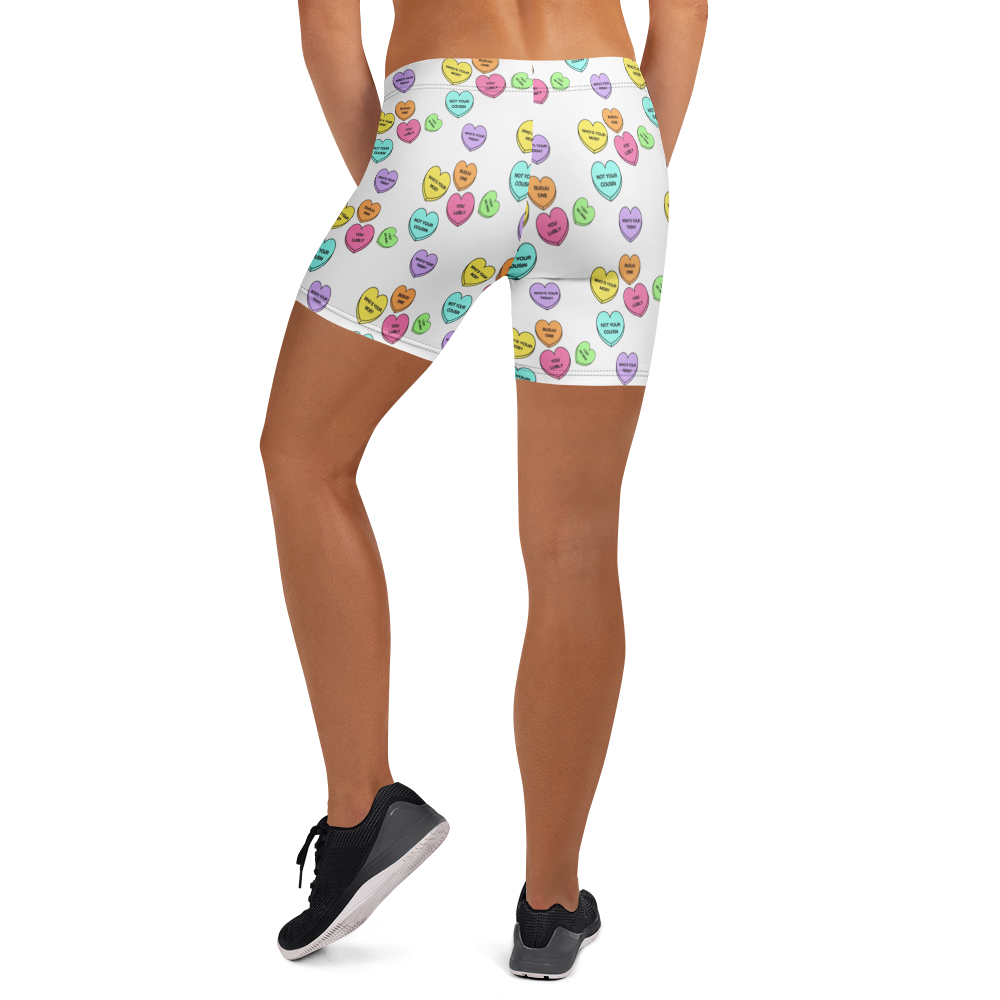Mid-Rise Everyday Shorts - Candy Hearts