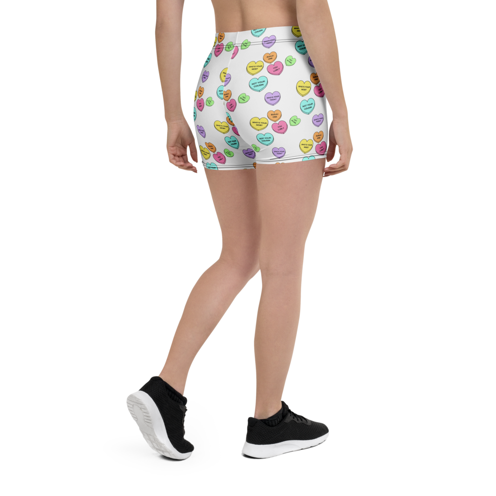 Mid-Rise Everyday Shorts - Candy Hearts