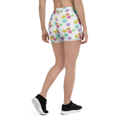 Mid-Rise Everyday Shorts - Candy Hearts