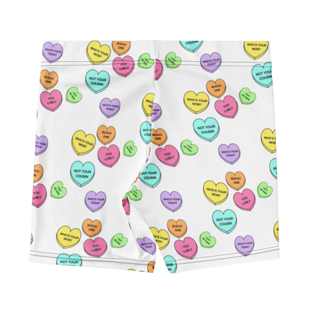 Mid-Rise Everyday Shorts - Candy Hearts