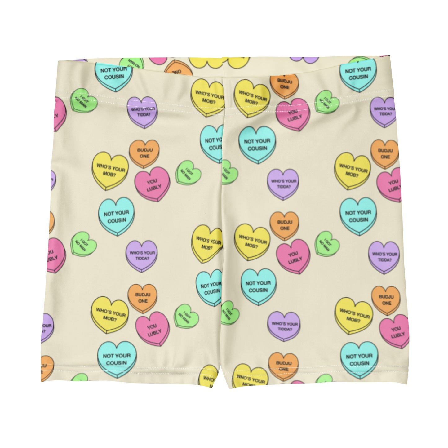 Mid-Rise Everyday Shorts - Candy Hearts