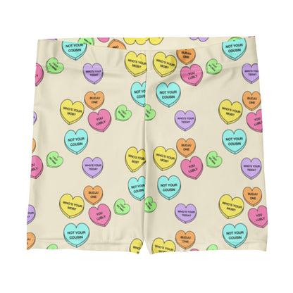 Mid-Rise Everyday Shorts - Candy Hearts