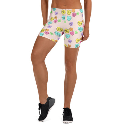 Mid-Rise Everyday Shorts - Candy Hearts