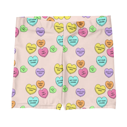 Mid-Rise Everyday Shorts - Candy Hearts