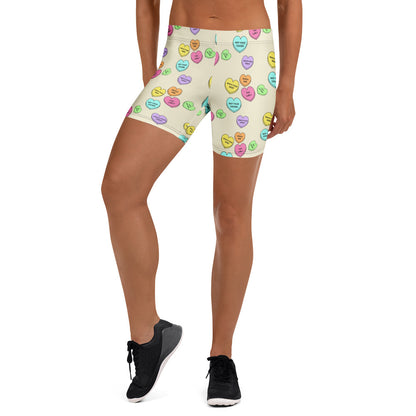 Mid-Rise Everyday Shorts - Candy Hearts