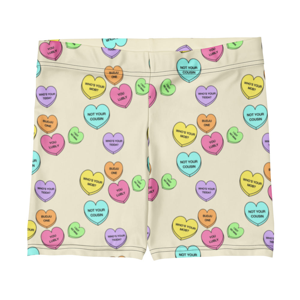 Mid-Rise Everyday Shorts - Candy Hearts