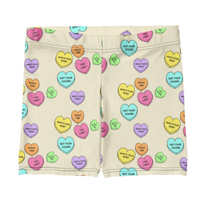 Mid-Rise Everyday Shorts - Candy Hearts