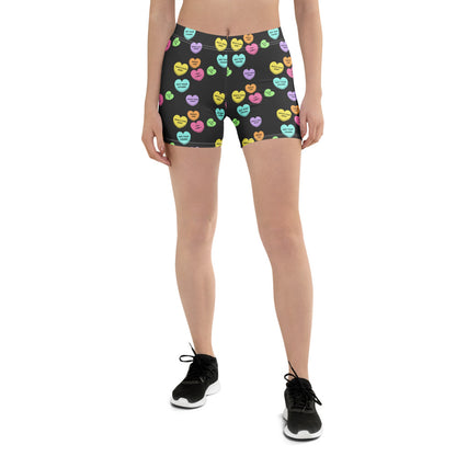 Mid-Rise Everyday Shorts - Candy Hearts