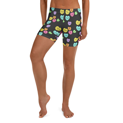 Mid-Rise Everyday Shorts - Candy Hearts
