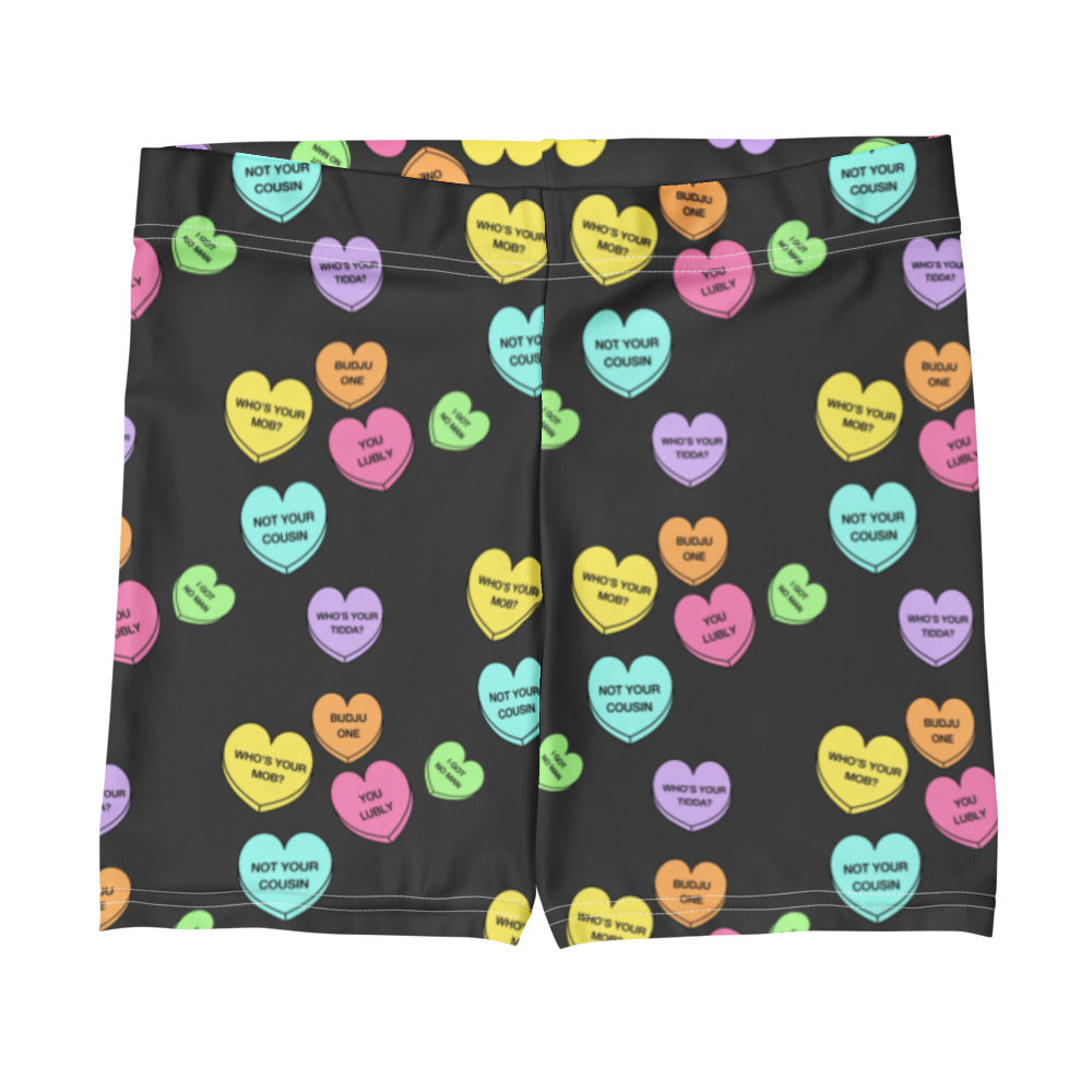 Mid-Rise Everyday Shorts - Candy Hearts