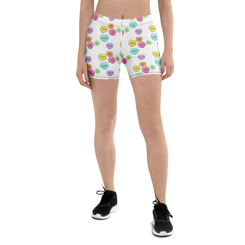 Mid-Rise Everyday Shorts - Candy Hearts