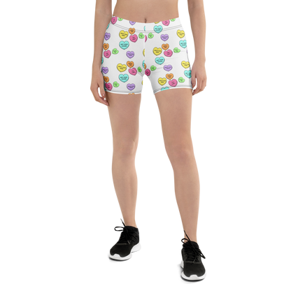 Mid-Rise Everyday Shorts - Candy Hearts
