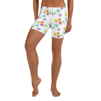 Mid-Rise Everyday Shorts - Candy Hearts