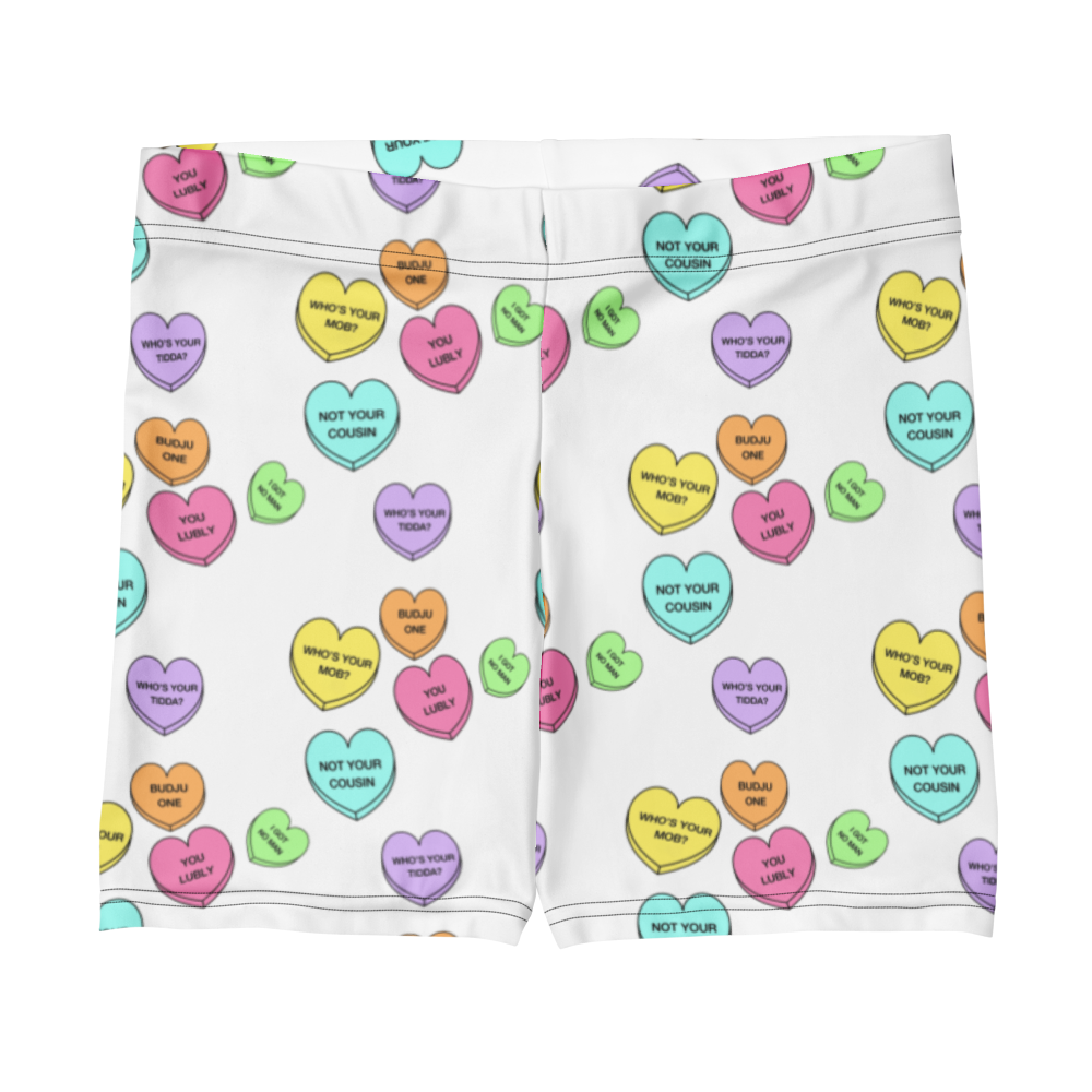 Mid-Rise Everyday Shorts - Candy Hearts