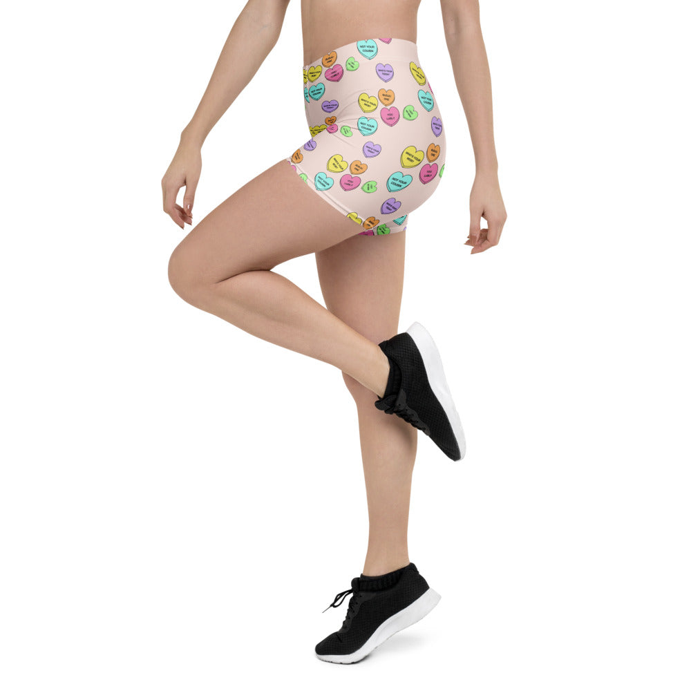 Mid-Rise Everyday Shorts - Candy Hearts