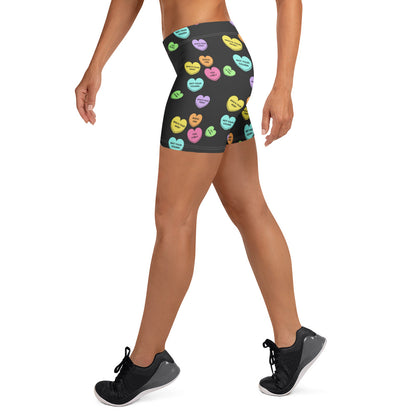 Mid-Rise Everyday Shorts - Candy Hearts
