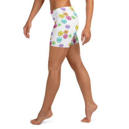 Mid-Rise Everyday Shorts - Candy Hearts