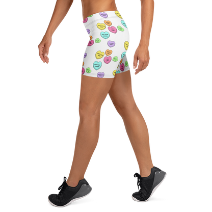 Mid-Rise Everyday Shorts - Candy Hearts