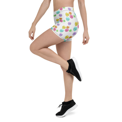 Mid-Rise Everyday Shorts - Candy Hearts