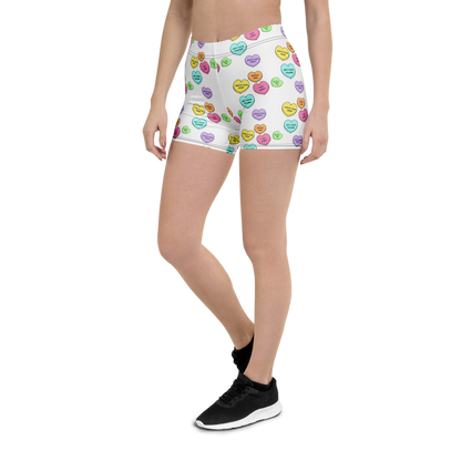 Mid-Rise Everyday Shorts - Candy Hearts