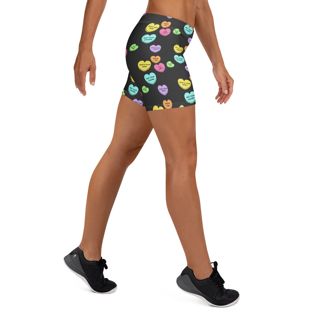 Mid-Rise Everyday Shorts - Candy Hearts