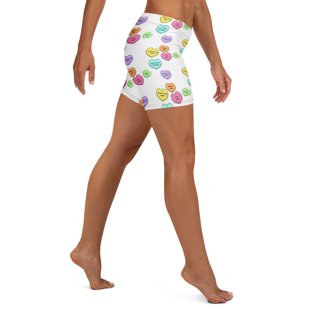 Mid-Rise Everyday Shorts - Candy Hearts