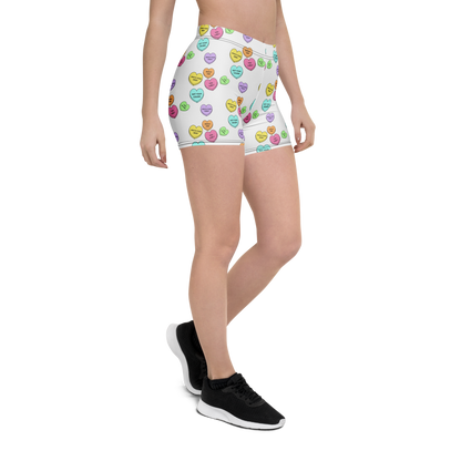 Mid-Rise Everyday Shorts - Candy Hearts
