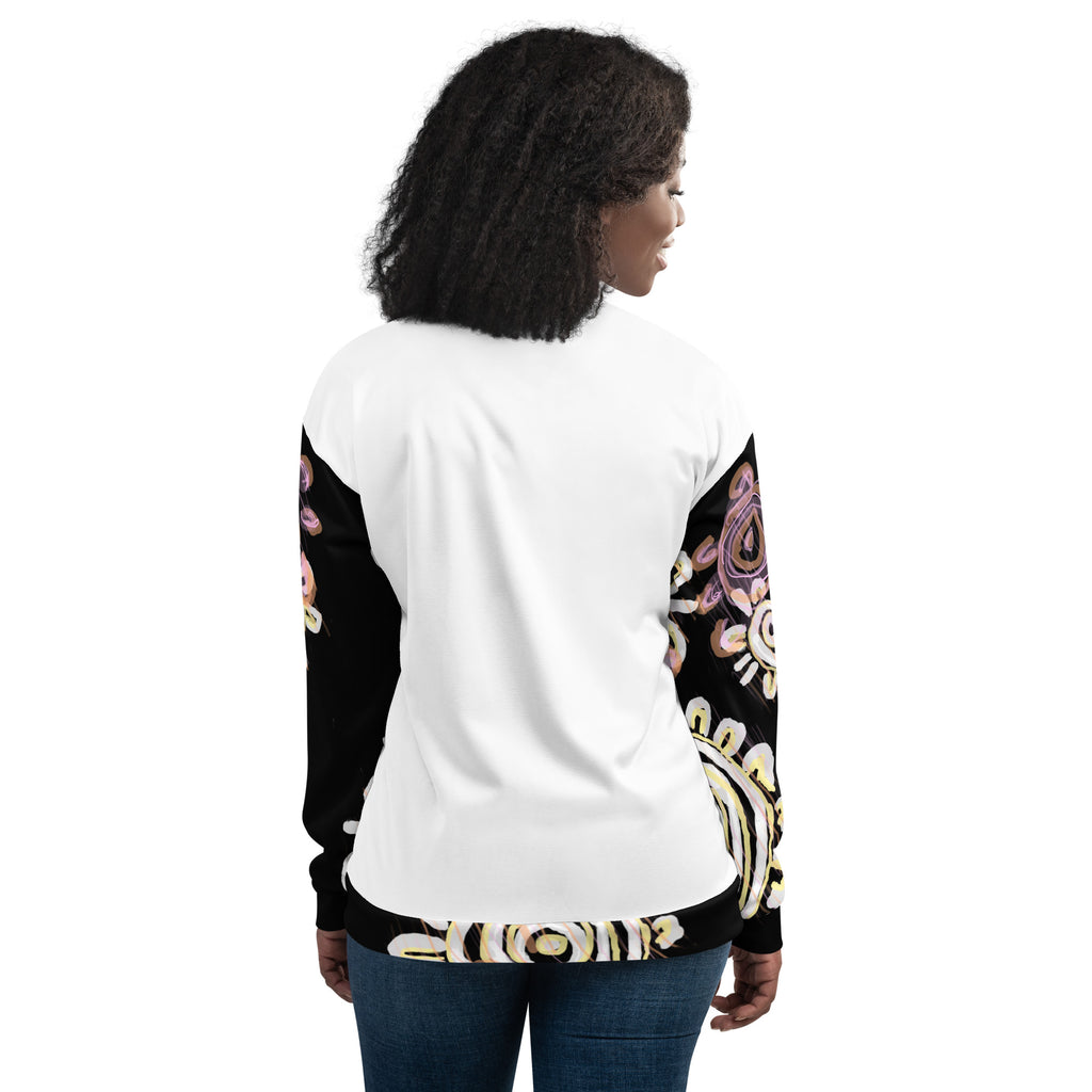 Unisex Bomber Jacket - Mother & Daughter x White