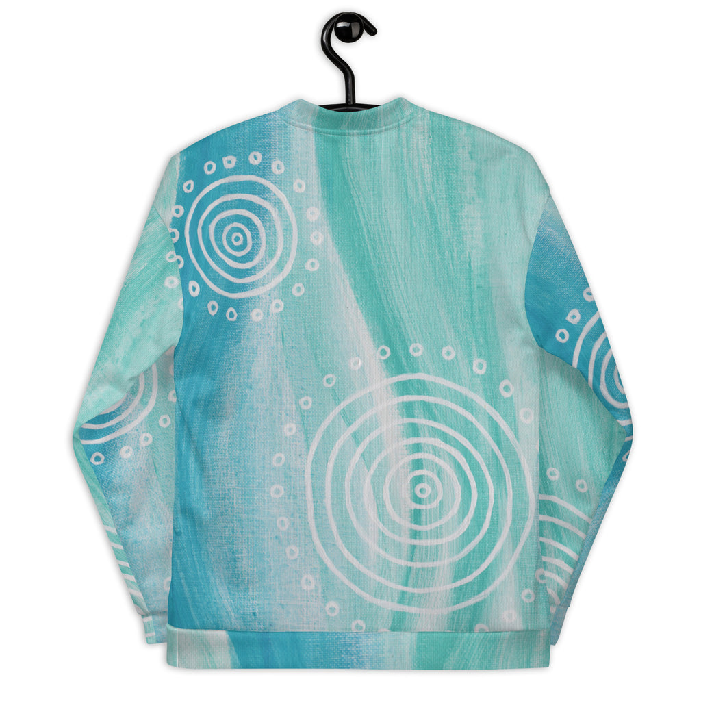 Unisex Bomber Jacket - Ebb & Flow by Linda Davidson