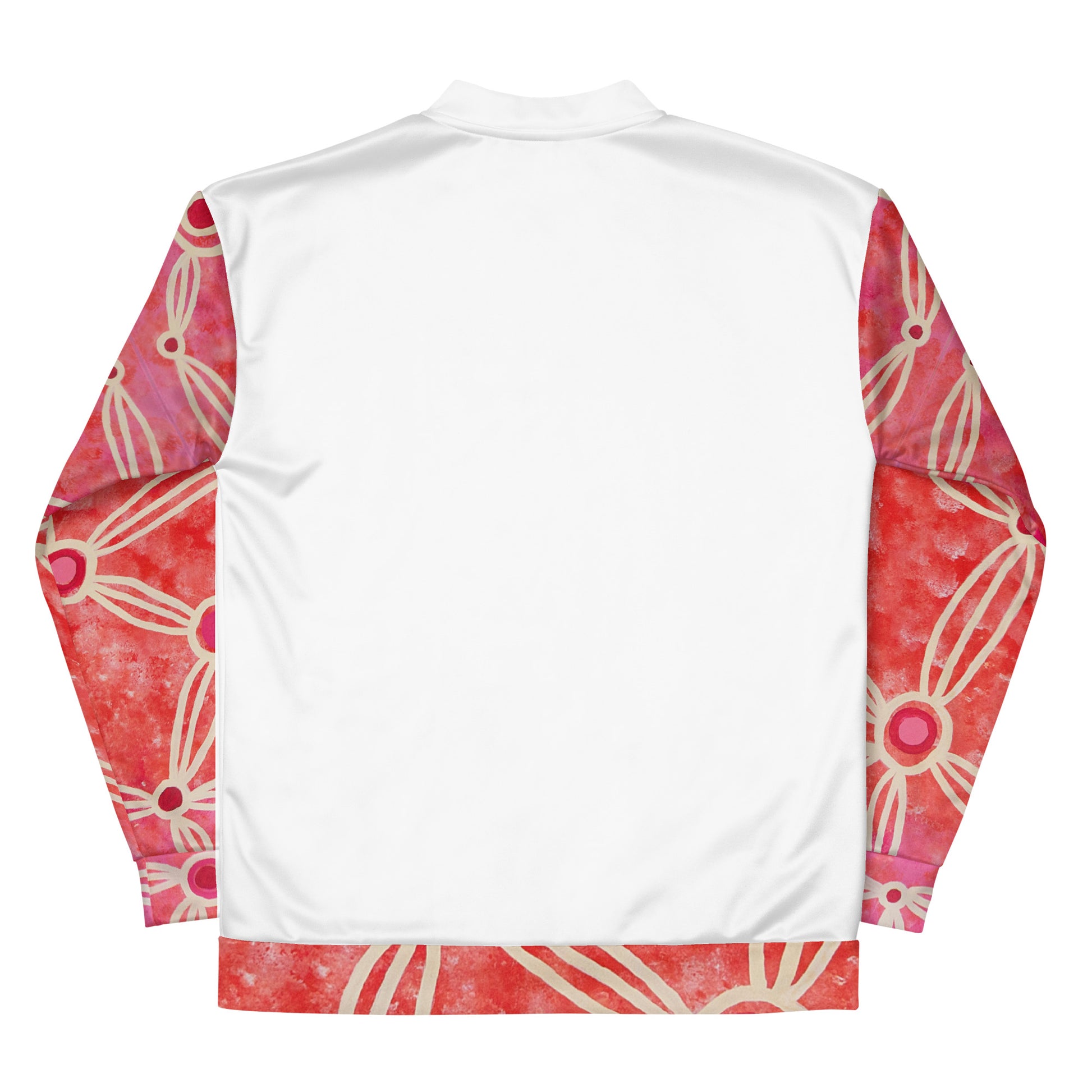 Unisex Bomber Jacket - Artwork 3 x White