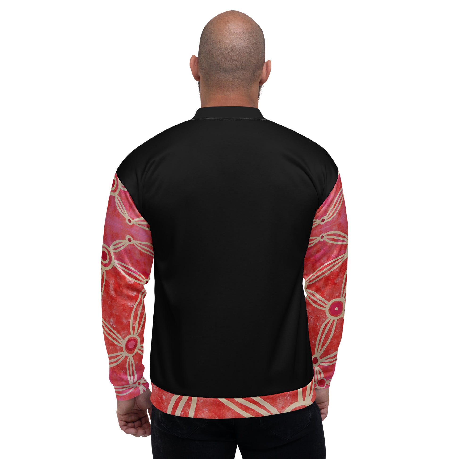 Unisex Bomber Jacket - Artwork 3 x Black