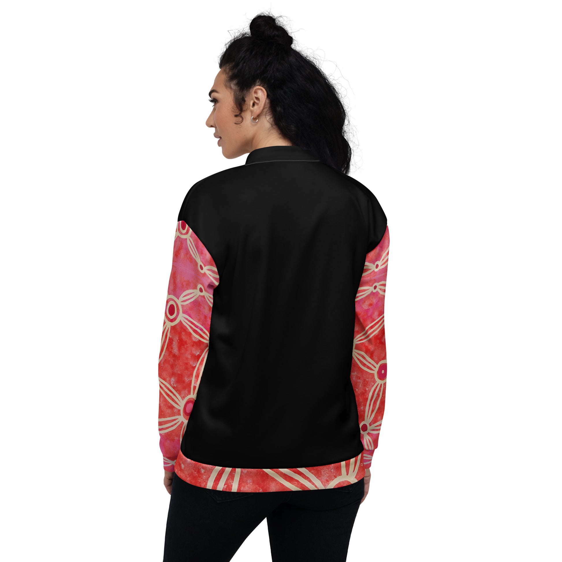 Unisex Bomber Jacket - Artwork 3 x Black