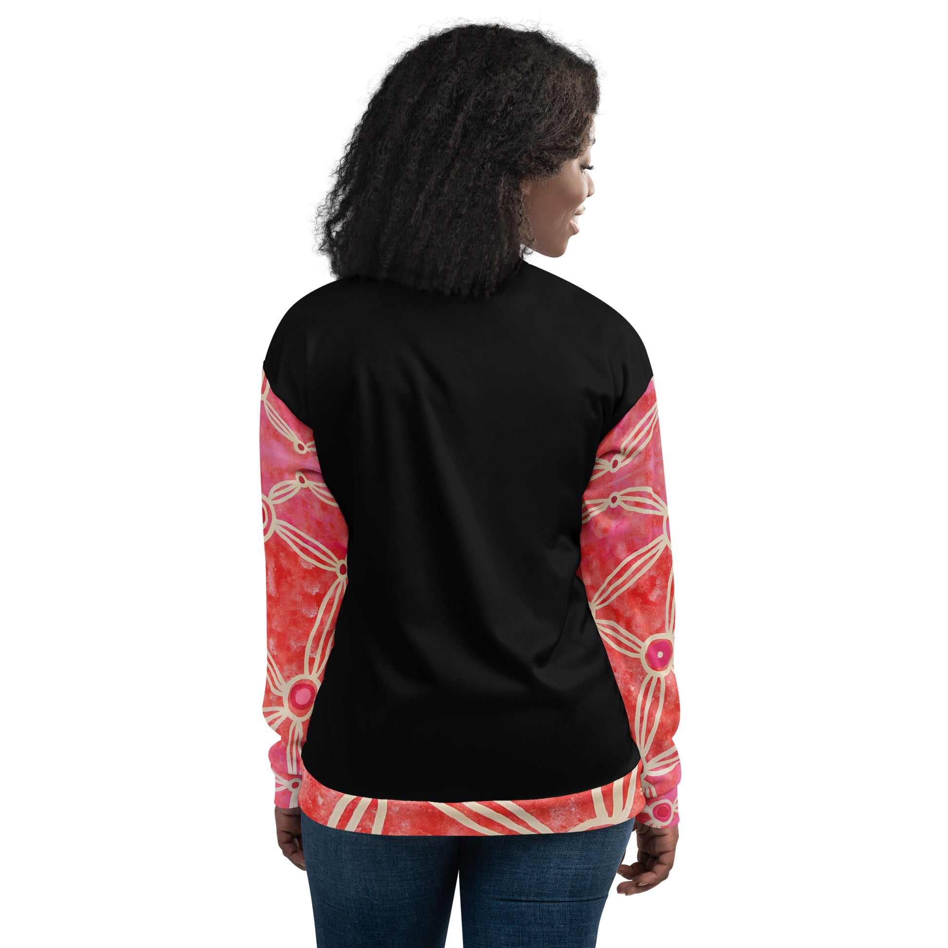 Unisex Bomber Jacket - Artwork 3 x Black