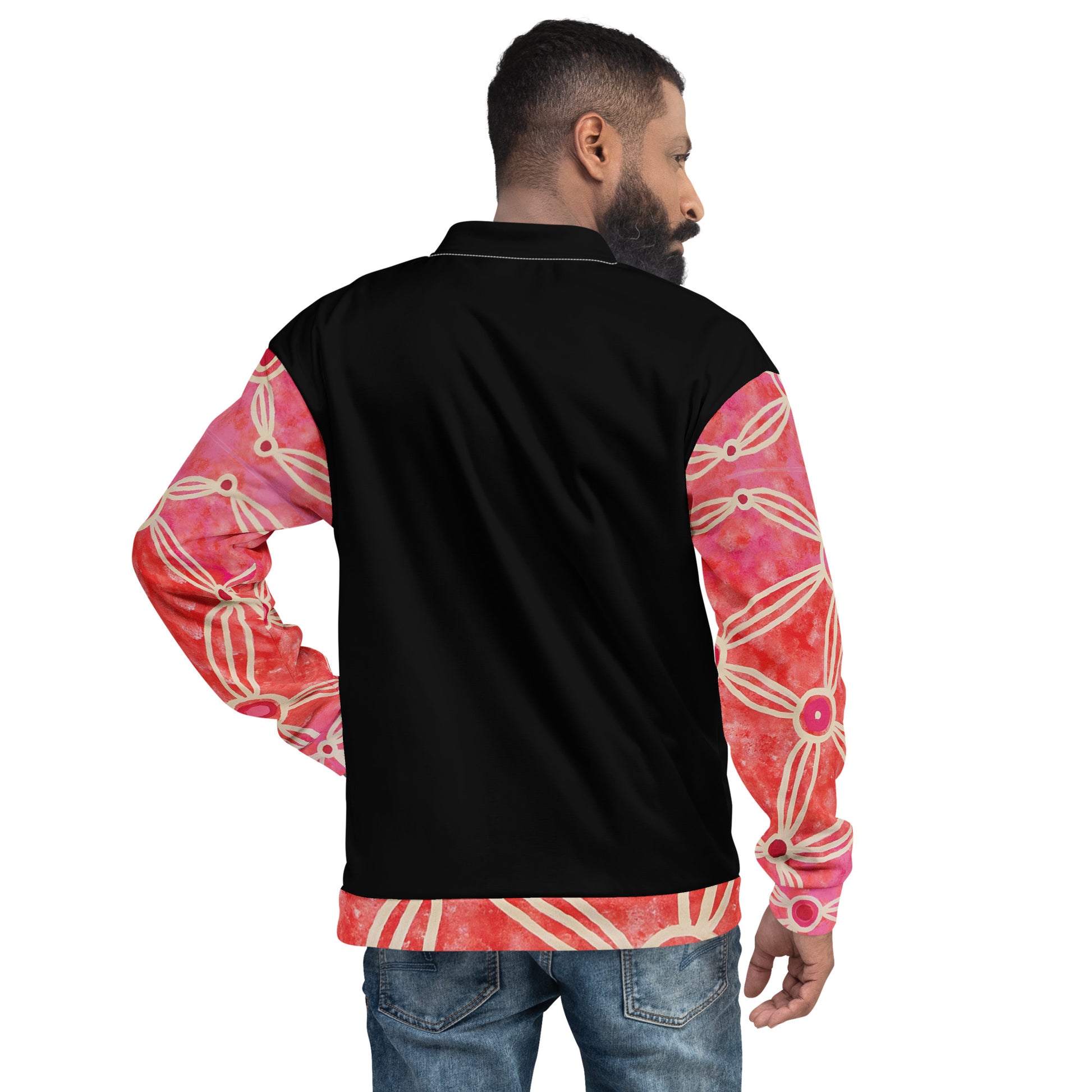 Unisex Bomber Jacket - Artwork 3 x Black